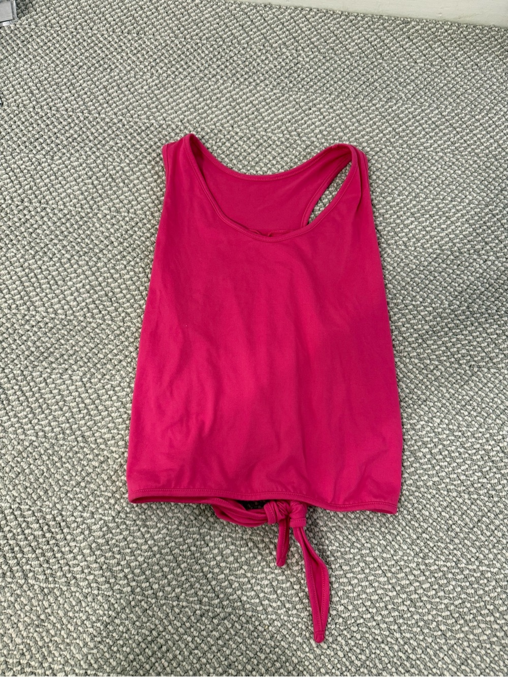 Five Dancewear Hot Pink Tie Tank Top